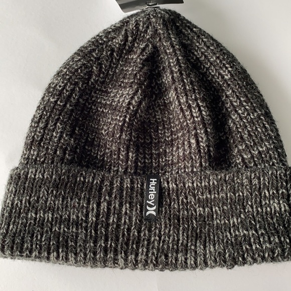 Hurley beanie wear cuff or slouch black marled w/ Hurley logo great gift New
C - Picture 2 of 3